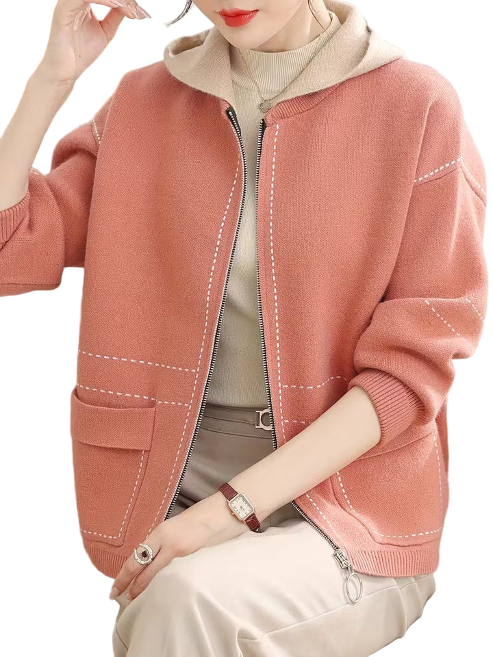 Women's Hooded Zip-Front Jacket