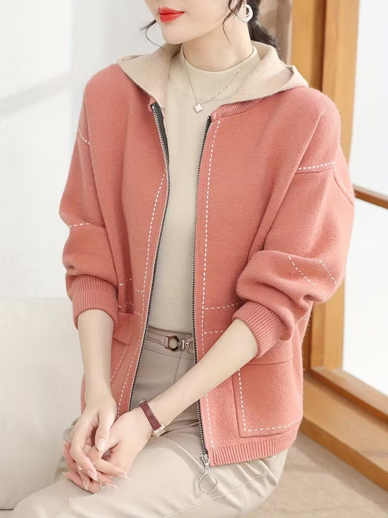 Women's Hooded Zip-Front Jacket