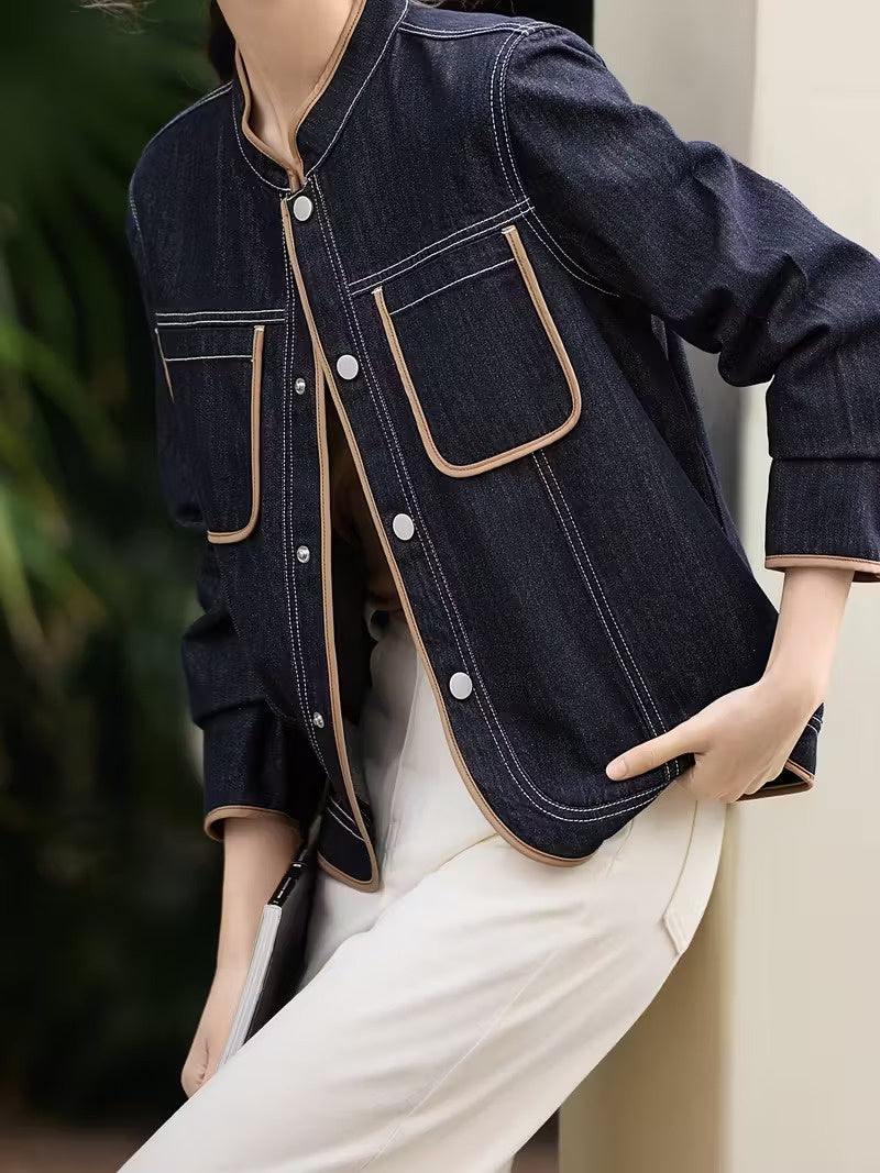 Women's Jacket with Contrast Trim