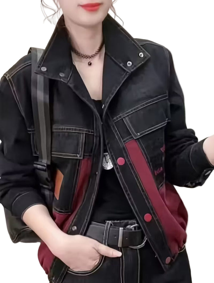 Women's Two-Tone Button-Front Jacket