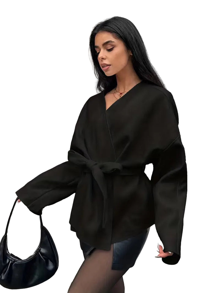 Women’s Belted Wrap Jacket