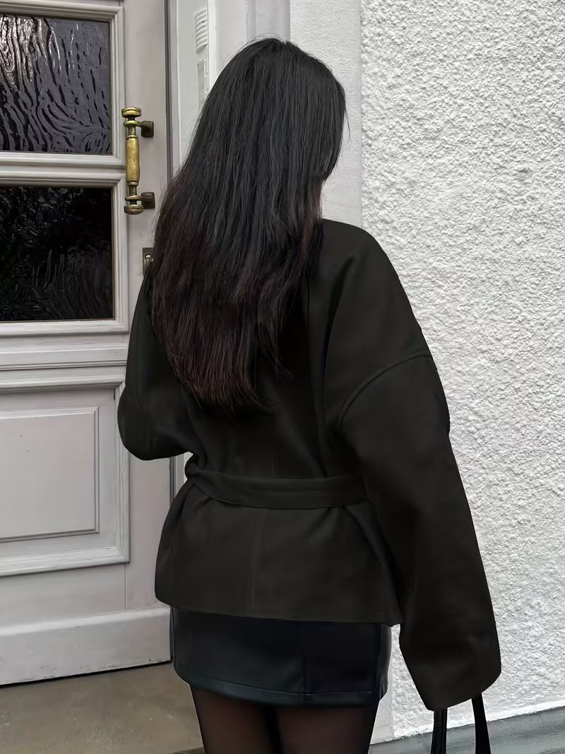Women’s Belted Wrap Jacket