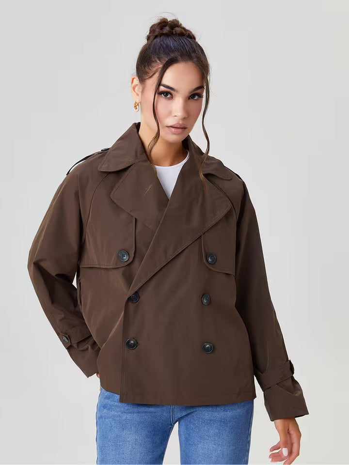 Women’s Double Breasted Belted Trench Coat