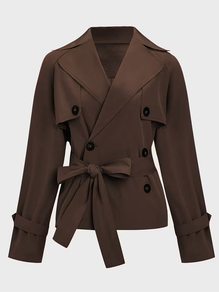 Women’s Double Breasted Belted Trench Coat