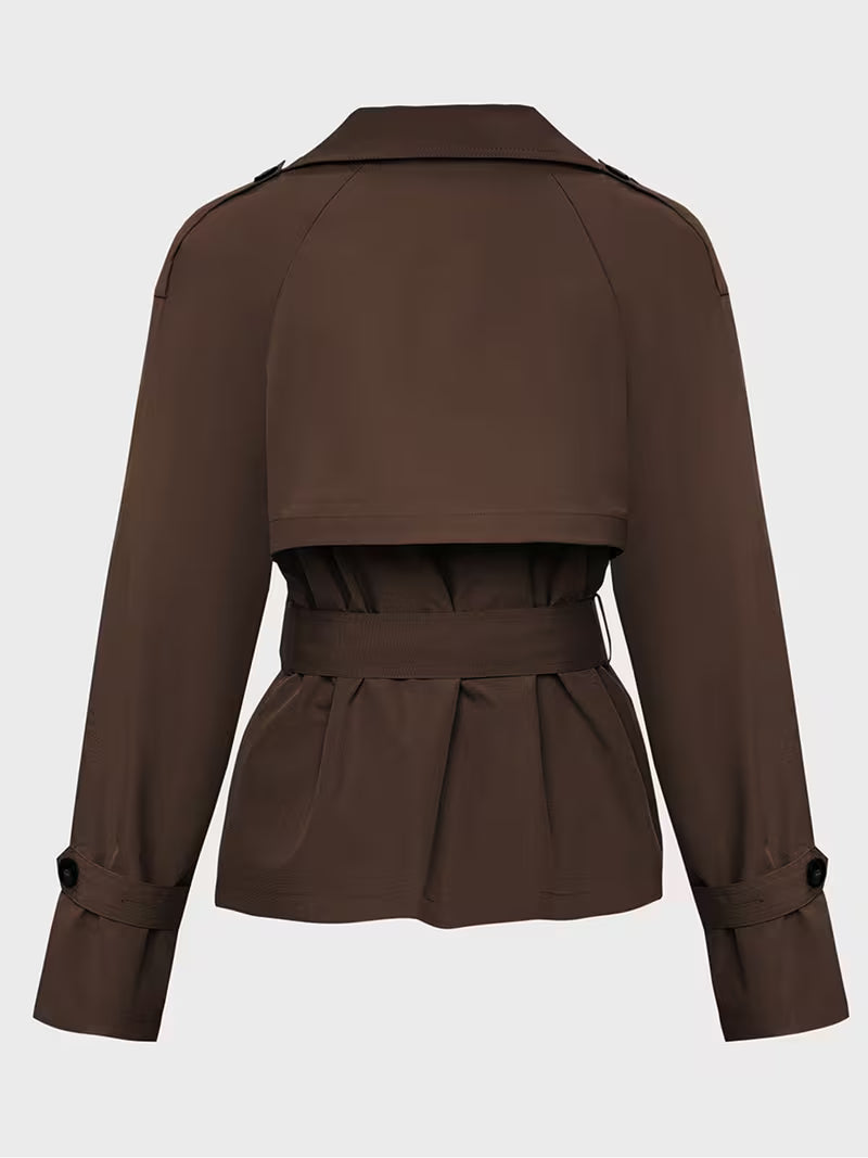 Women’s Double Breasted Belted Trench Coat