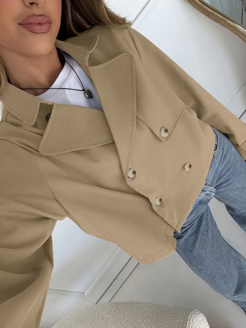 Women’s Double Breasted Cropped Jacket