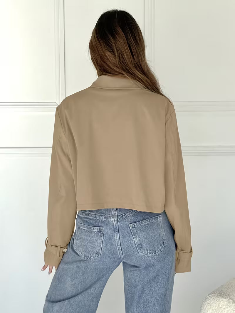 Women’s Double Breasted Cropped Jacket