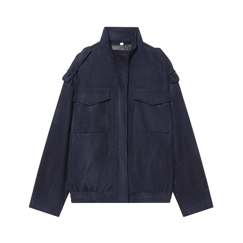 Women’s High-Neck Utility Jacket