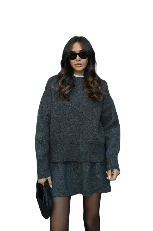 Women’s Knit Jumper and Skirt Set