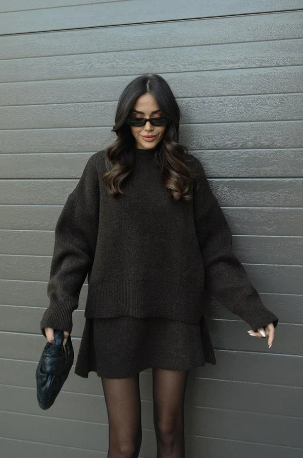 Women’s Knit Jumper and Skirt Set