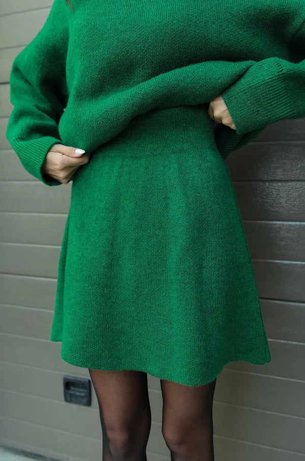 Women’s Knit Jumper and Skirt Set