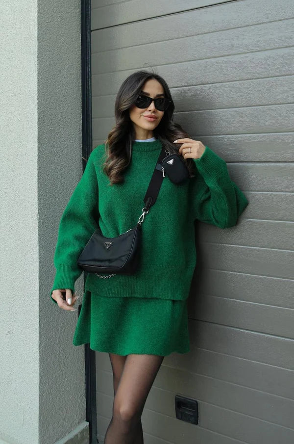 Women’s Knit Jumper and Skirt Set