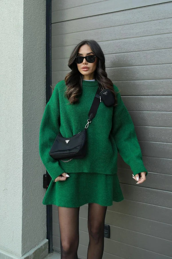 Women’s Knit Jumper and Skirt Set
