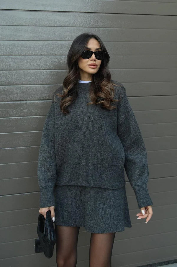Women’s Knit Jumper and Skirt Set