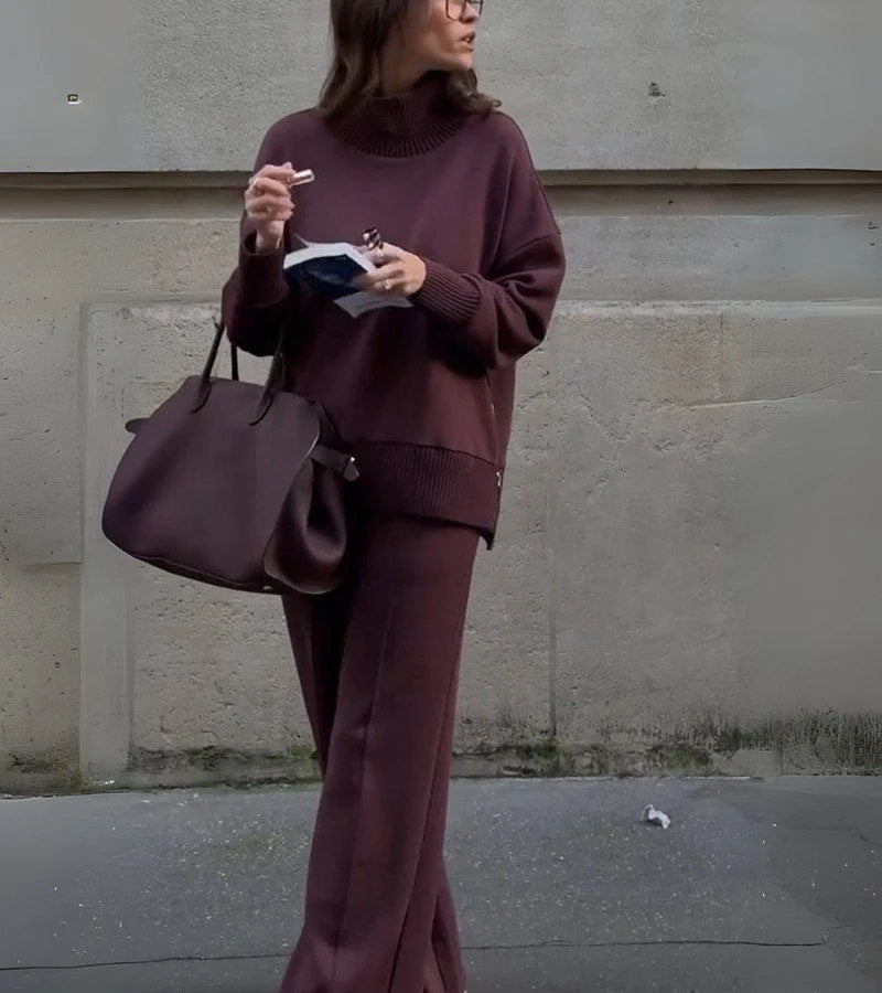 Women’s Knit Jumper and Trousers Set