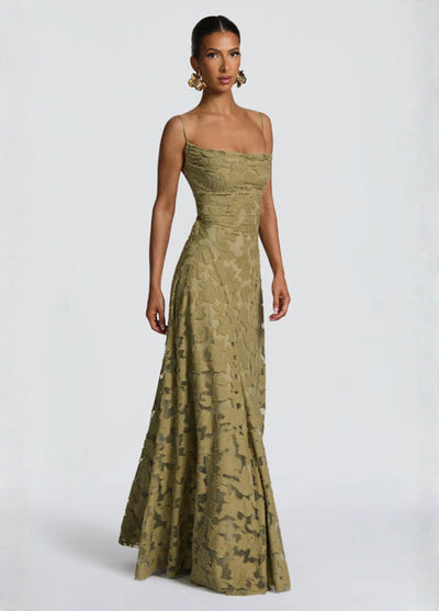 Women’s Lace Spaghetti Strap Maxi Dress