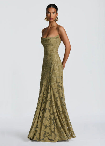 Women’s Lace Spaghetti Strap Maxi Dress