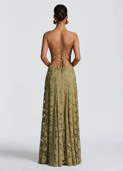 Women’s Lace Spaghetti Strap Maxi Dress