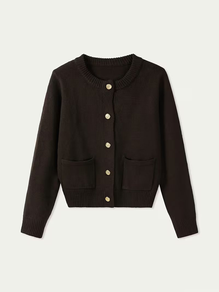 Women’s Long Sleeve Button Front Knit Cardigan