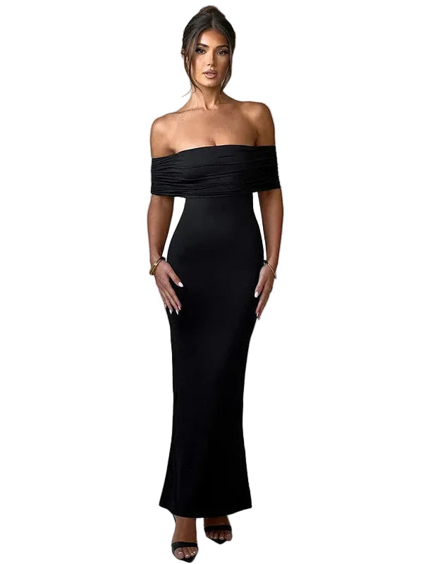 Women’s Off Shoulder Bodycon Maxi Dress