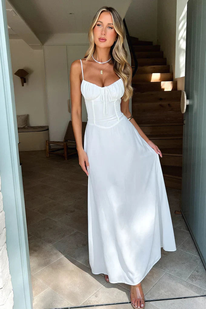 Women’s Sleeveless Maxi Dress with V-Neckline