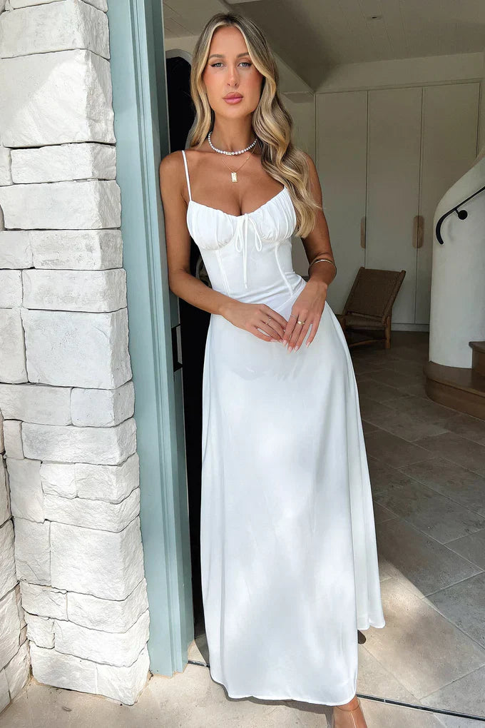 Women’s Sleeveless Maxi Dress with V-Neckline
