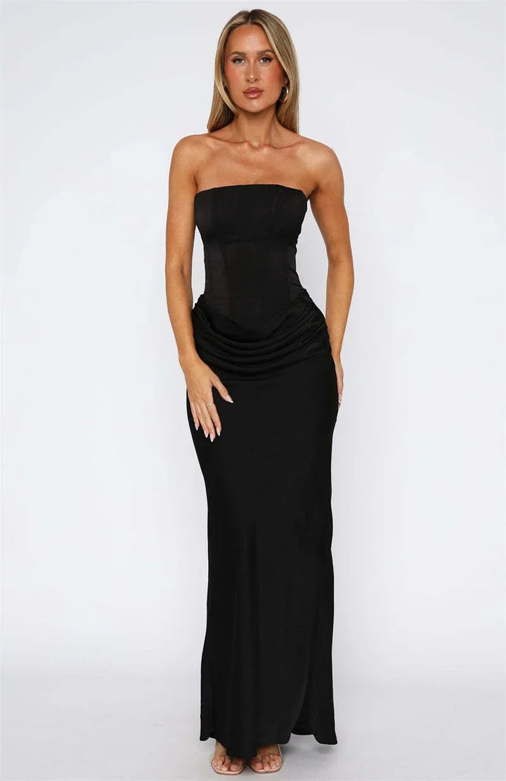 Women’s Strapless Fitted Maxi Dress