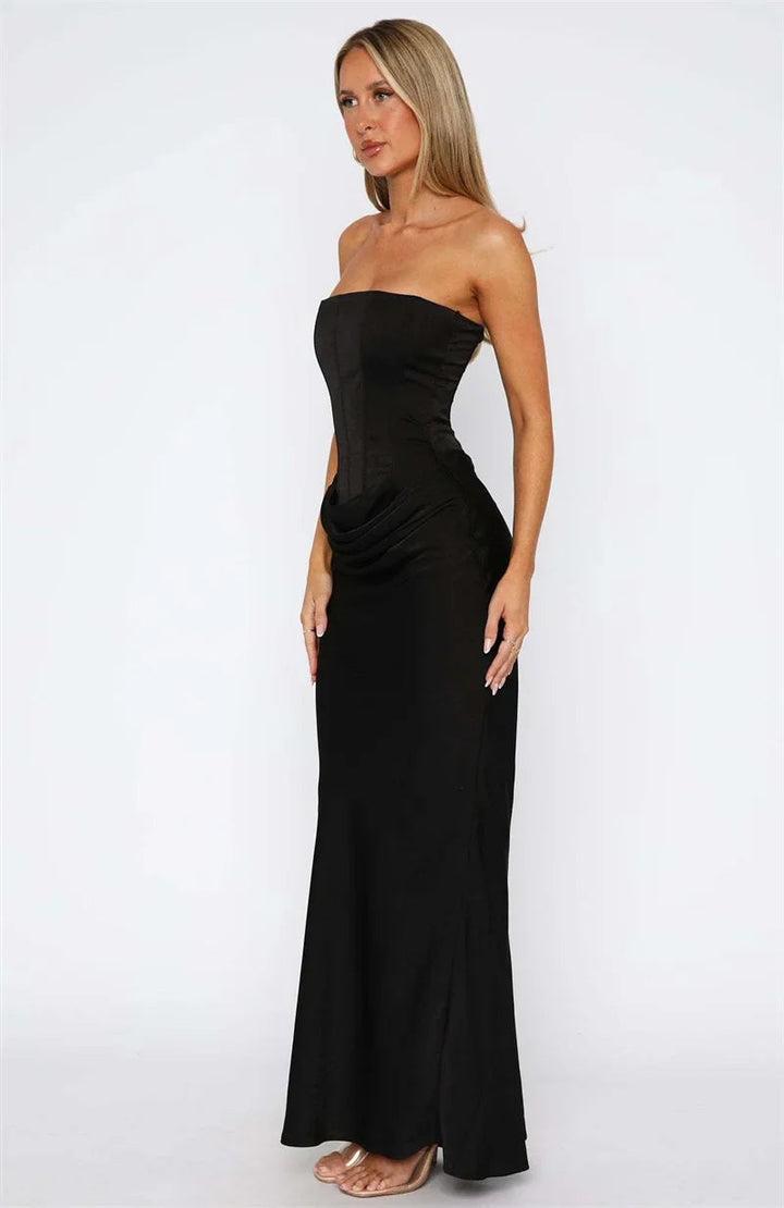 Women’s Strapless Fitted Maxi Dress