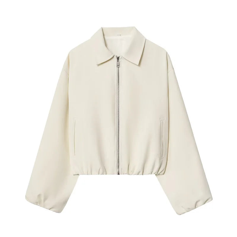 Women’s Zip-Front Collared Lightweight Jacket