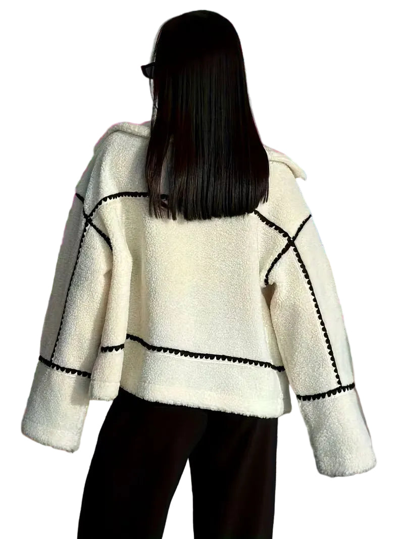 Women’s Zip Front Sherpa Fleece Jacket