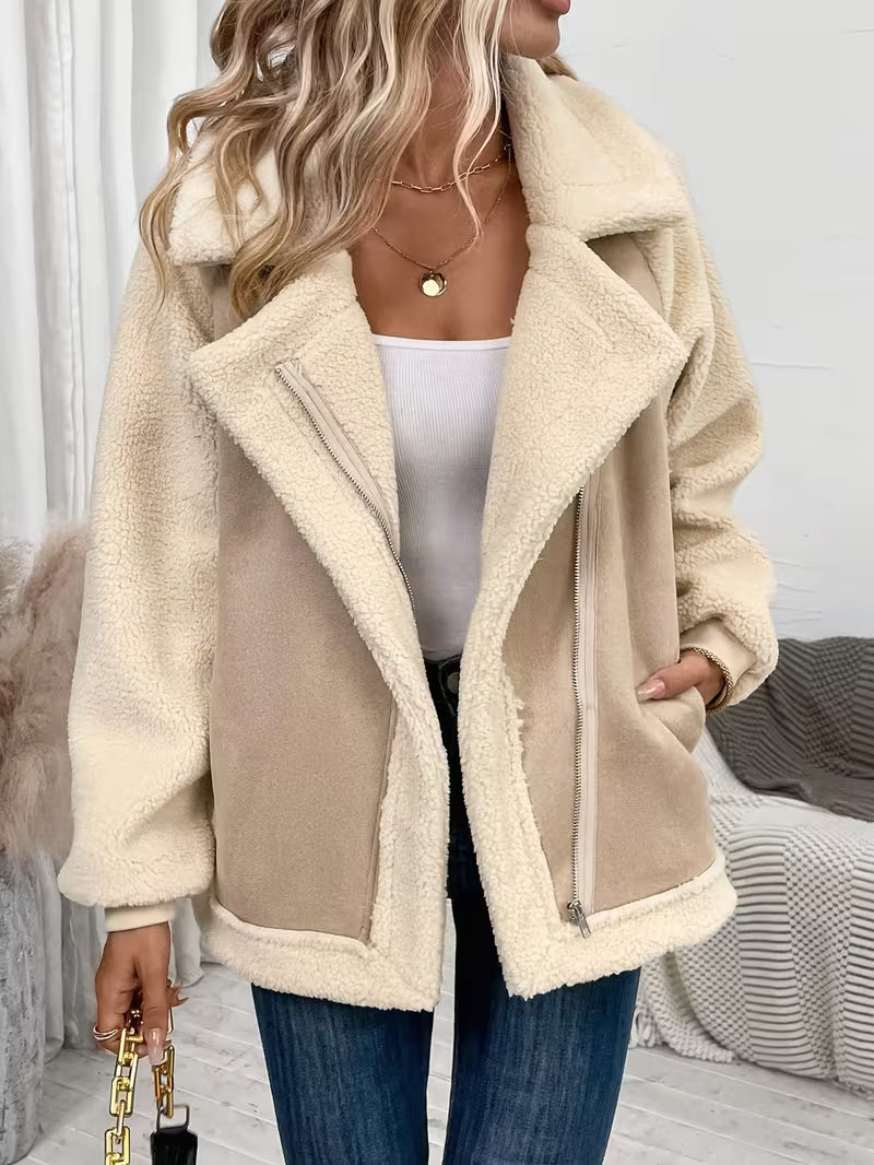 Women’s Zip Front Sherpa Lined Jacket